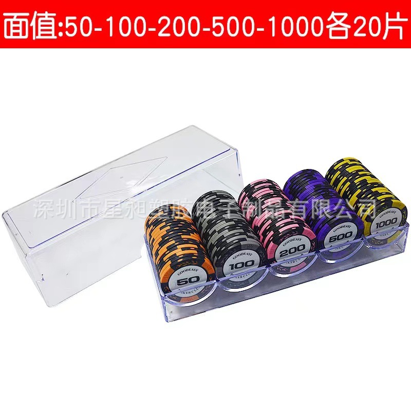 Picture of Mahjong Chips, Chess and Card Room Special Card Chips Coins, Texas Hold'Em Poker Points Coins, Coding Coins for Playing Mahjong and Playing Cards