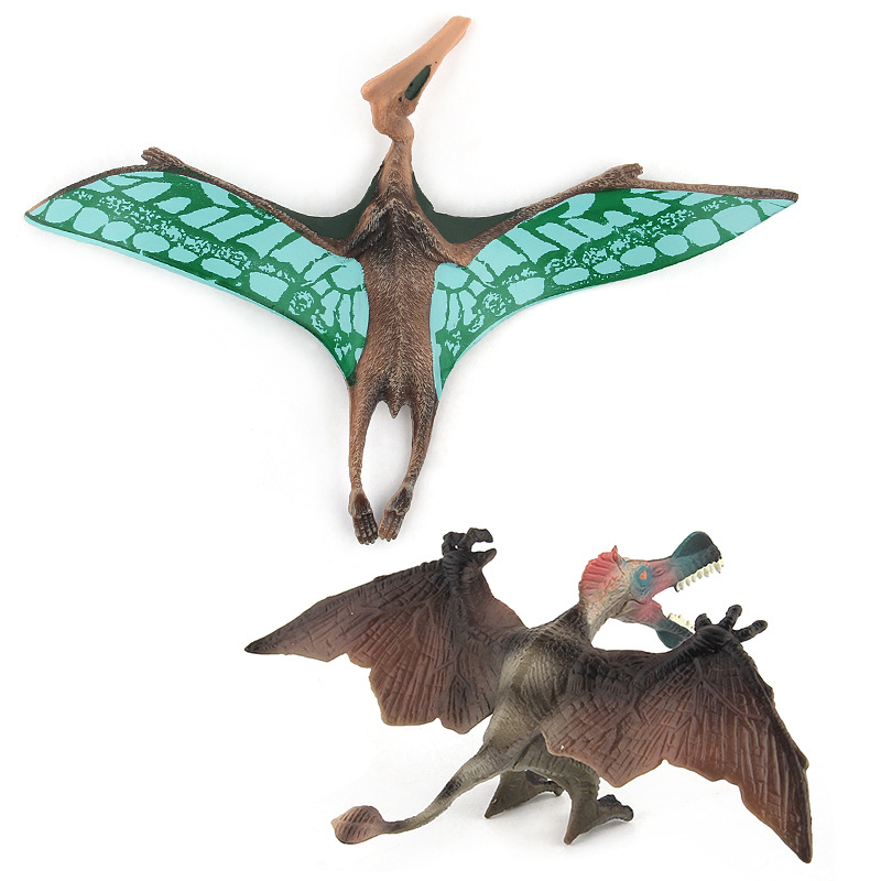 Picture of Children's new simulation Jurassic dinosaur model lower jaw movable solid pterosaurus Tyrannosaurus
