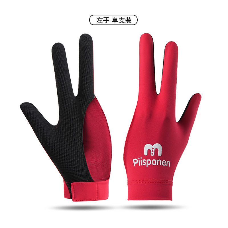 Picture of Billiards Gloves Professional Snooker Men's Three-Finger Full-Finger Ice Silk Breathable Non-Slip Left-Hand Single Pool Gloves Women
