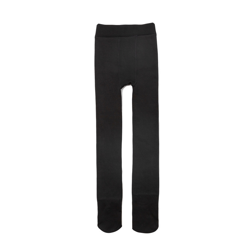 Picture of Nylon Winter Children's girls' leggings flesh skin color light legs fleece-lined thick pantyhose step-on white dance socks