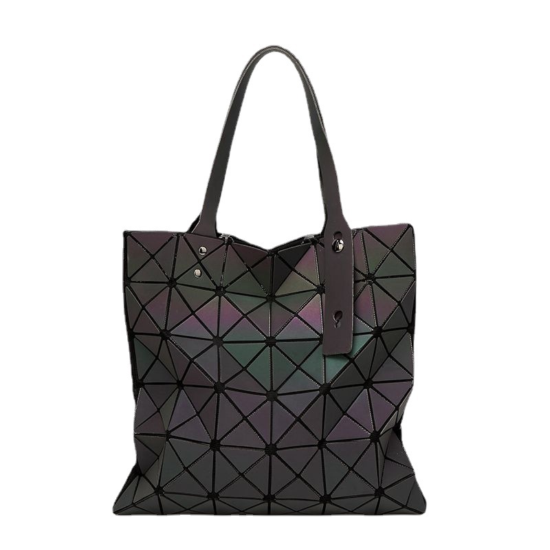 Luminous geometric bag women's bag 2020 new Japanese portable shoulder bag 6*6 Factory Direct free agent