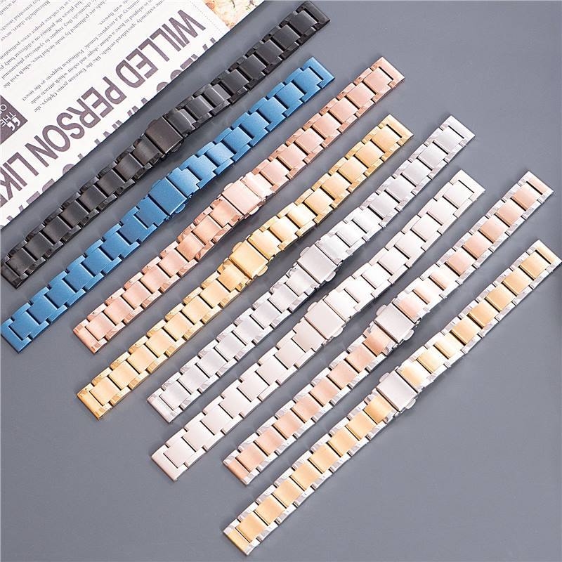 Picture of Suitable for apple iwatch watch strap thin stainless steel metal waist three beads women's s9 strap wholesale