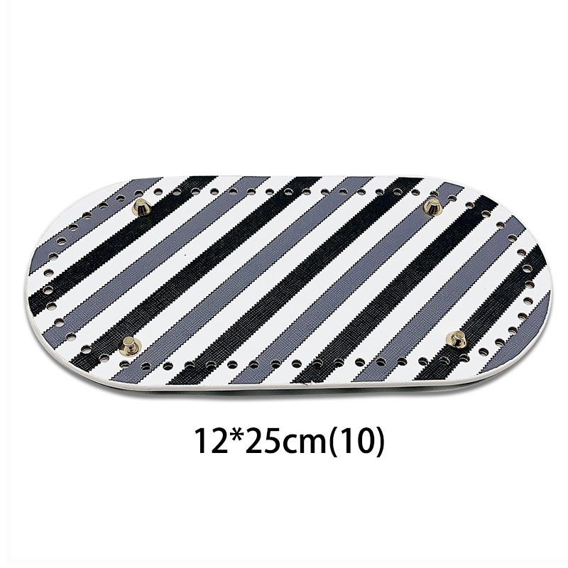 Picture of Spring and Summer handmade needle hook woven handbag DIY bag bottom plate accessories 25 * 12cmPU leather printing bag bottom base