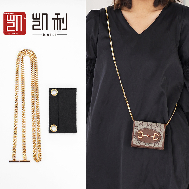 Manufacturer Wholesale Ancient Pool Card Bag Transformation Chain Accessories Bag Shoulder Strap Crossbody Gucc Small Wallet Metal Chain