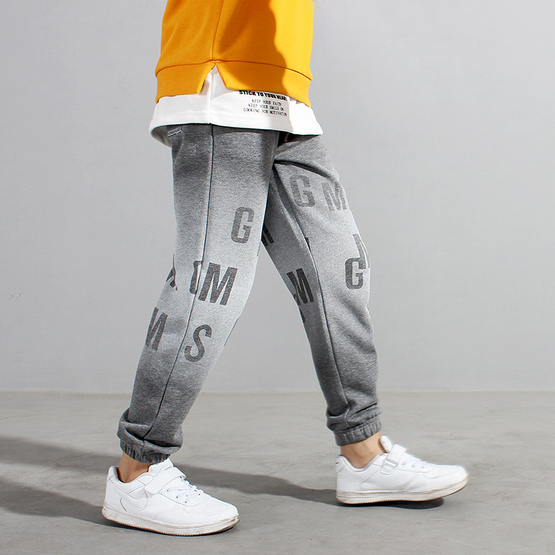 Picture of Autumn Children's Pants Korean Style New Children's Sports Long Pants Big Children's Pure Cotton Casual Anti-Mosquito Pants Children's Pants Wholesale