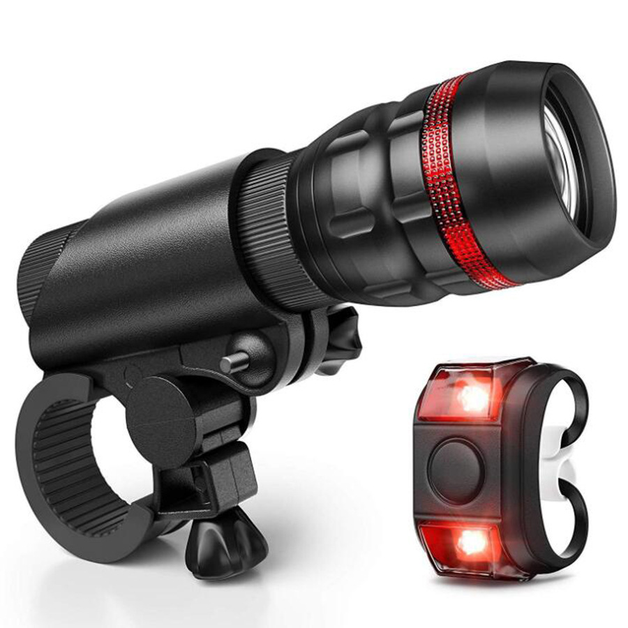 Picture of Factory wholesale 5W mountain bike headlight riding flashlight set charging zoom strong light