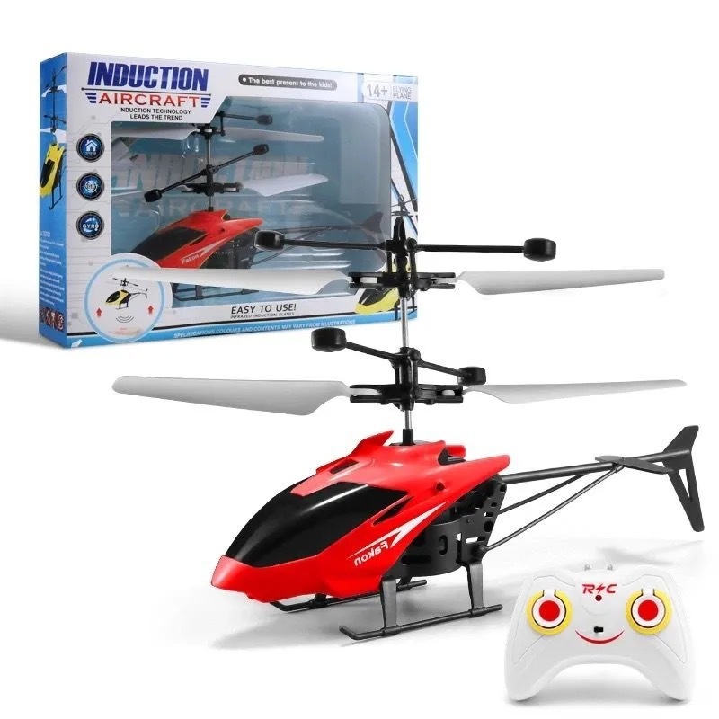 Picture of Children's Remote Control Aircraft Induction Aircraft Two-Way Street Stall Toy Mini Helicopter Drop-Resistant Rechargeable Flight