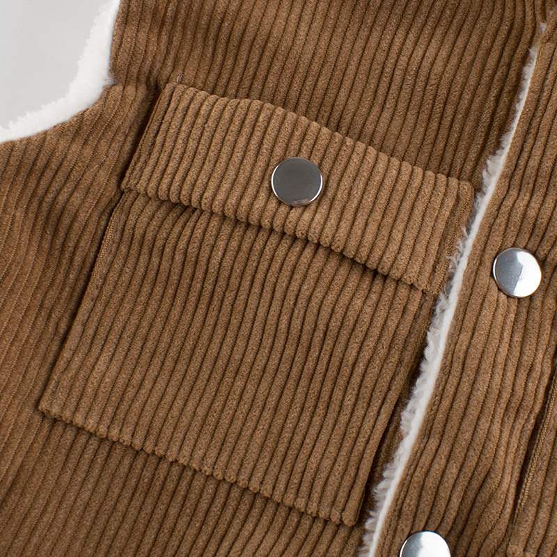 Picture of Spring children's clothing children's vest new 2024 boys lamb fleece fleece-lined baby clothing warm coat