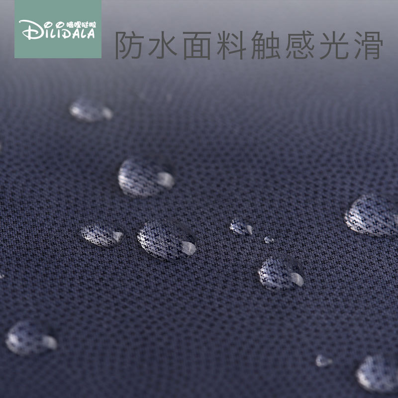 Picture of Adult Pure Cotton Plaid Bib Dining Bib Adult Double-Sided Food Bucket Elderly Adult Slippery Bucket Waterproof