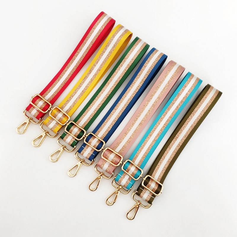 Picture of Bag shoulder strap crossbody bag with adjustable widened shoulder strap gold silk Women's bag with 3.8cm width