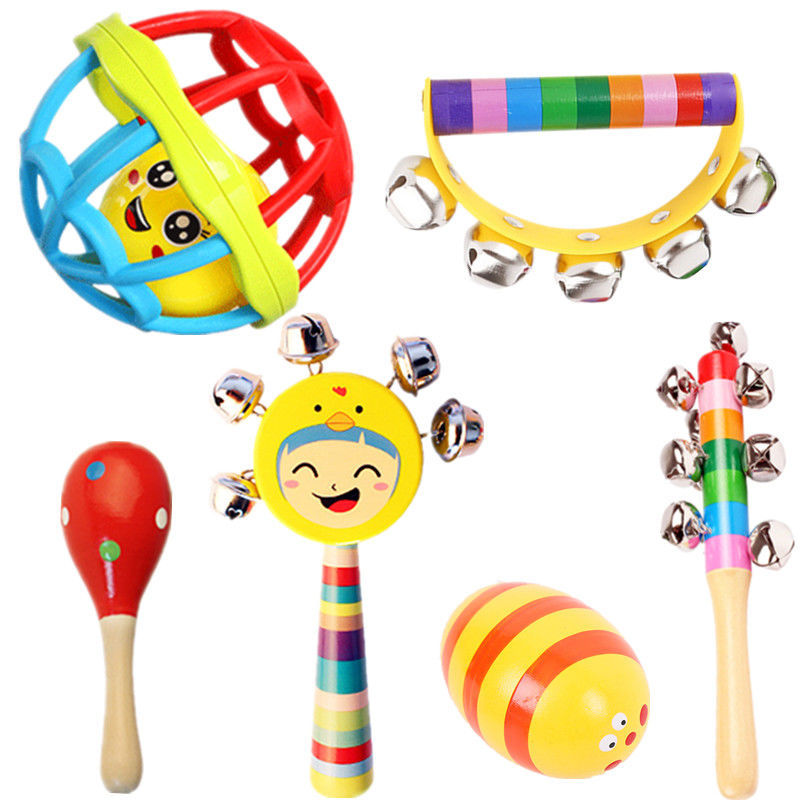 Picture of Newborn Baby Toy Puzzle Hand Grab Rattle 3 to 6-12 Months Baby Boys and Girls 0-1 Years Old Grab Rattle