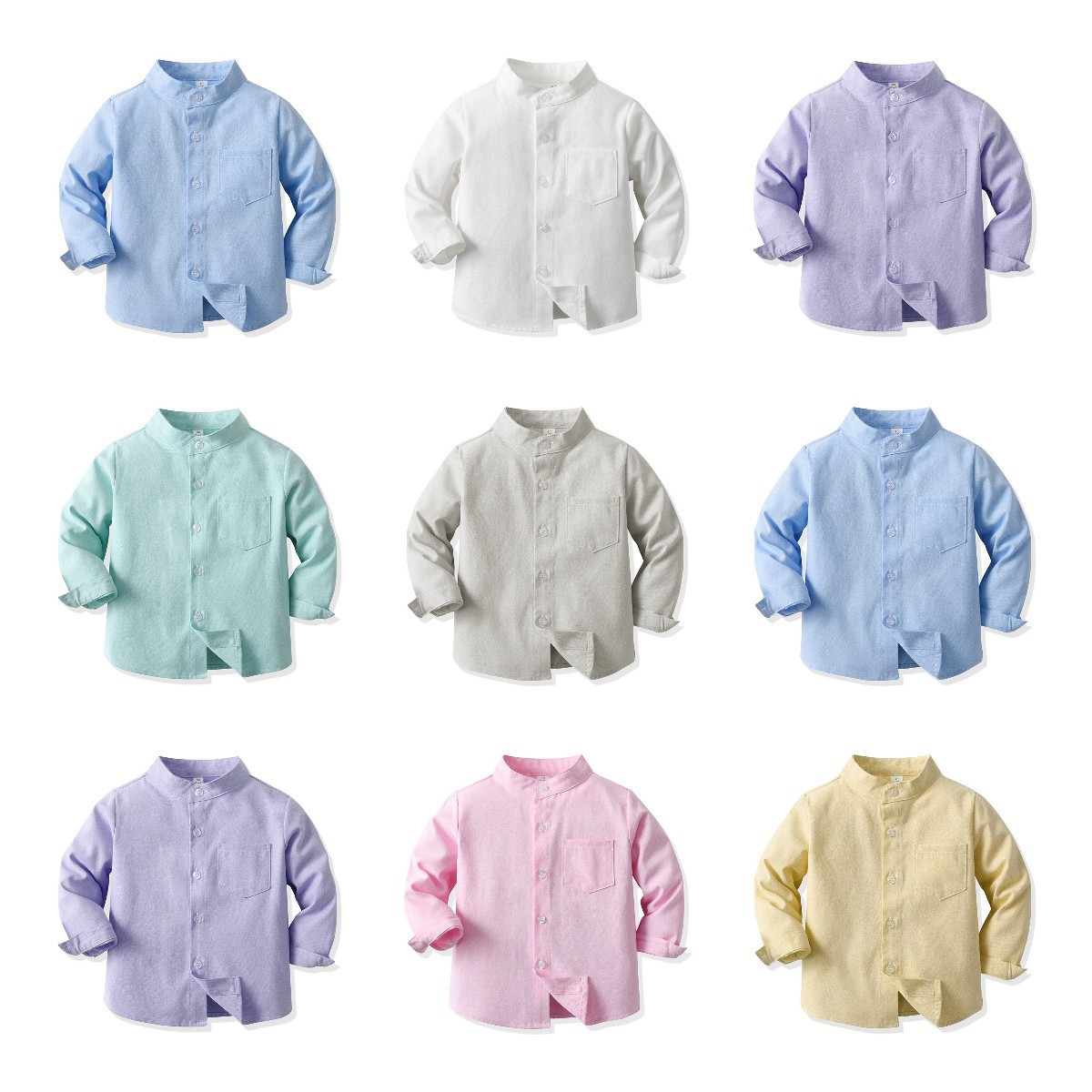 2025 Spring Boys Candy Color Long Sleeve Shirt Spring Middle and Older Boys Handsome Outerwear Casual Children's Jacket