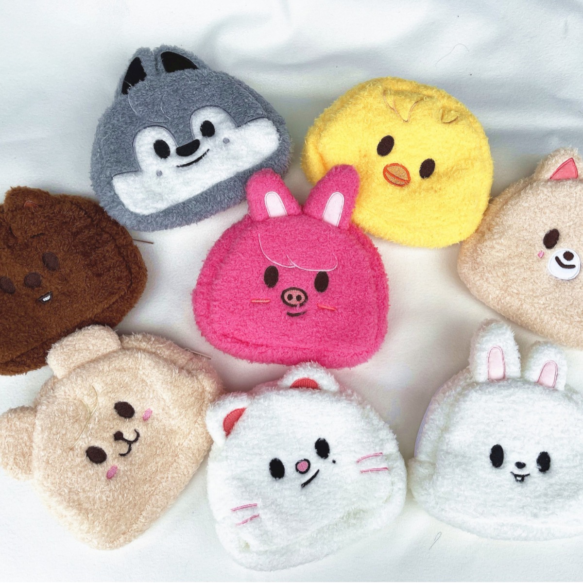LoveSTAY SKZ'S Chocolate Factory Fluffy Pouch Storage Bag Cosmetic Bag