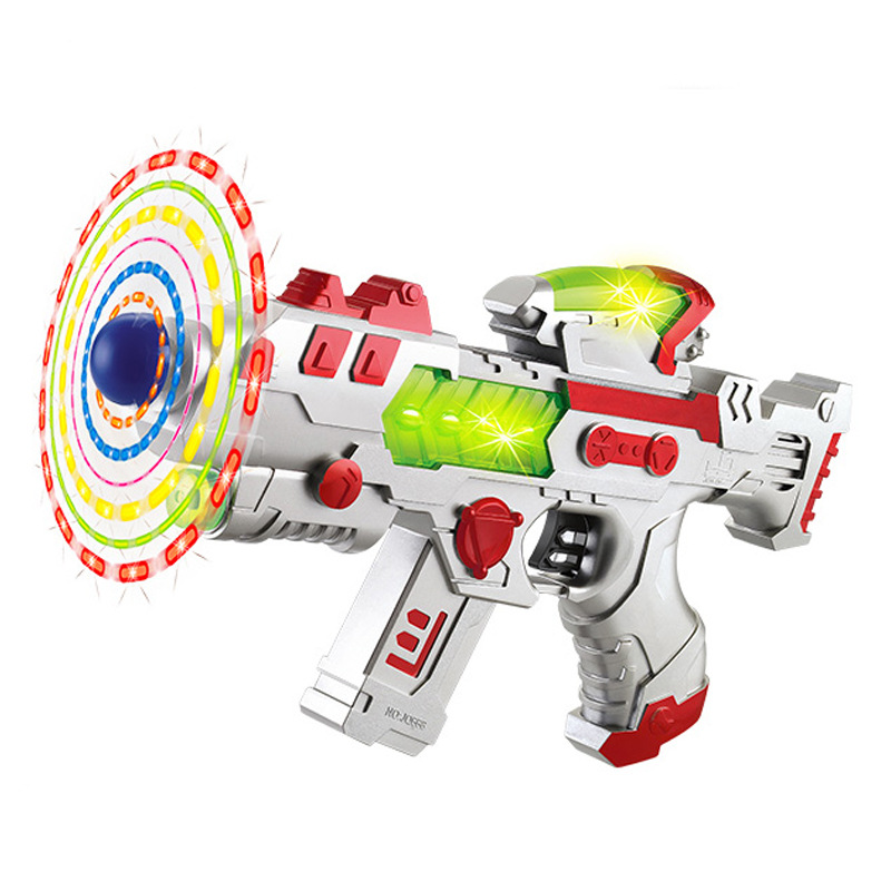 Picture of Strict selection of children's electric sound and light toy gun voice gun with infrared function square wholesale toys supermarket gifts