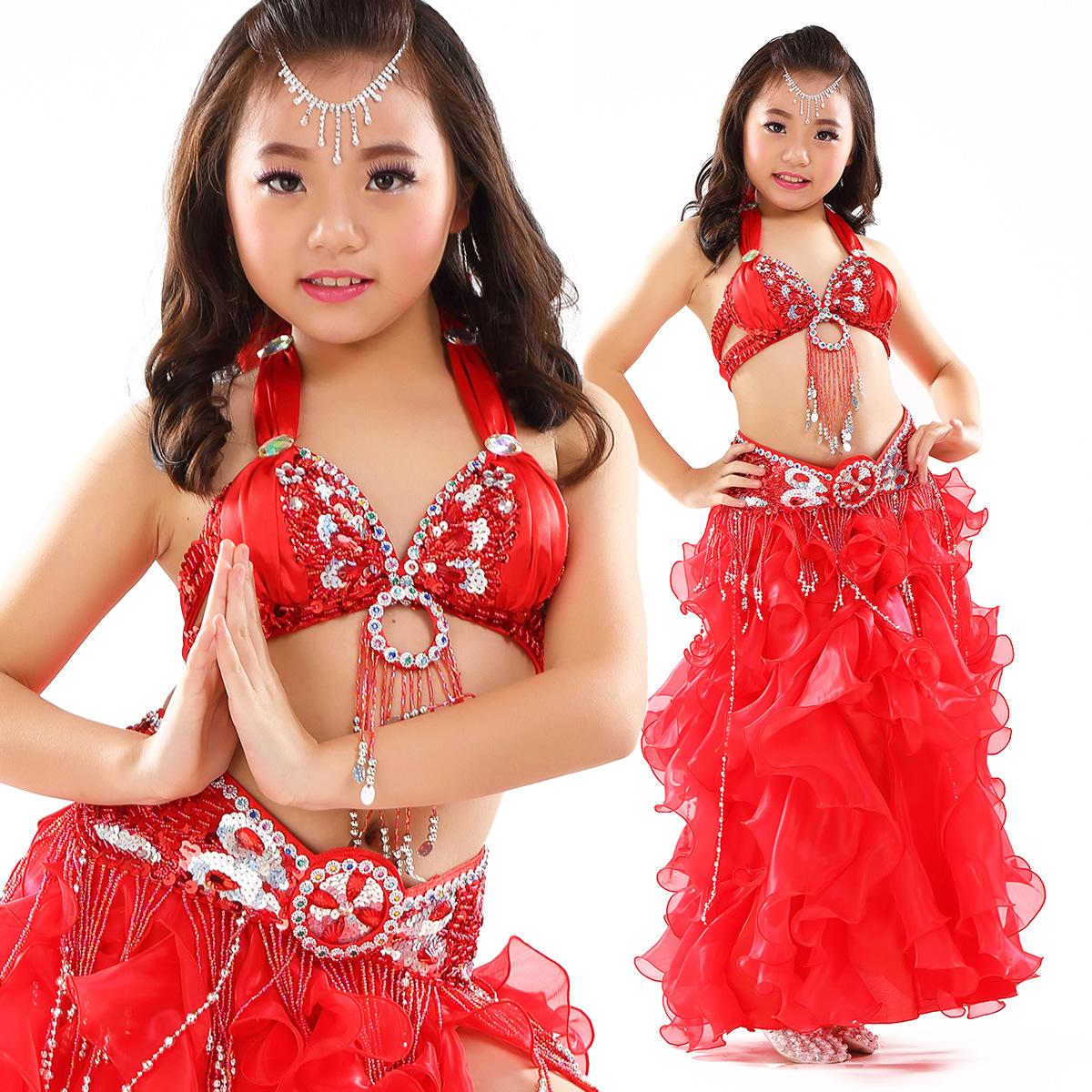 Picture of Dancer Children's Performance Costume suit Belly Dance suit New Children's Performance Dance Costume 823