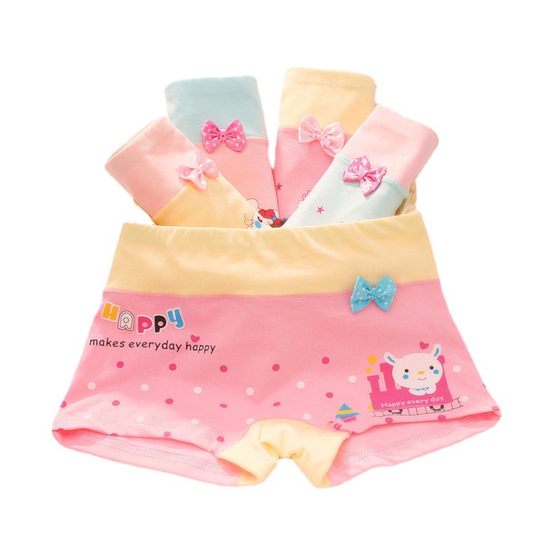 Picture of Children's underwear girls children boxer underwear small and medium-sized children's female baby underwear shuttle cotton underwear a generation of hair
