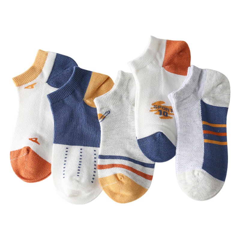 Children's boat Socks summer new cartoon cotton boneless boy socks mesh breathable student socks cotton wholesale
