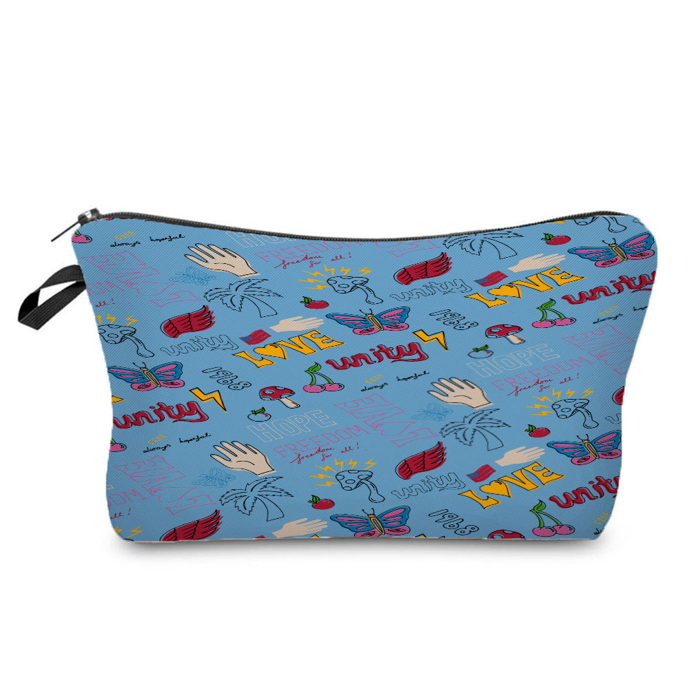 Picture of New arrival lipstick cosmetics printing dumpling bag travel without bag cosmetic bag