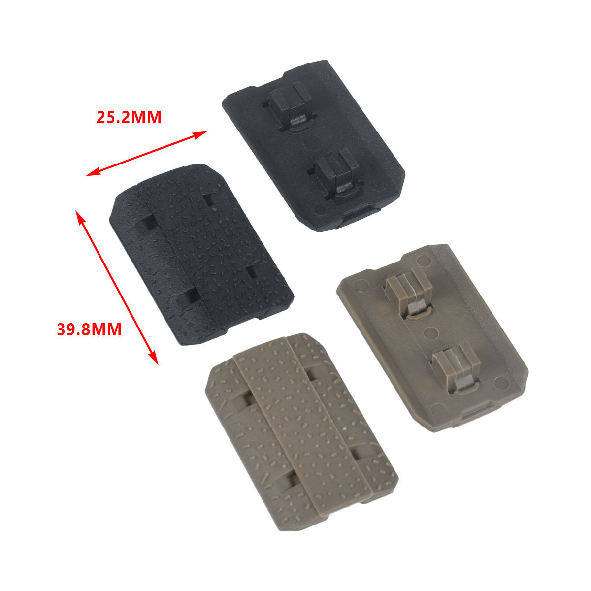 Picture of Nylon Hand Baffle Fish Bone Protector M-LOK System with Anti-slip Wood Protector 12 Pieces Pack