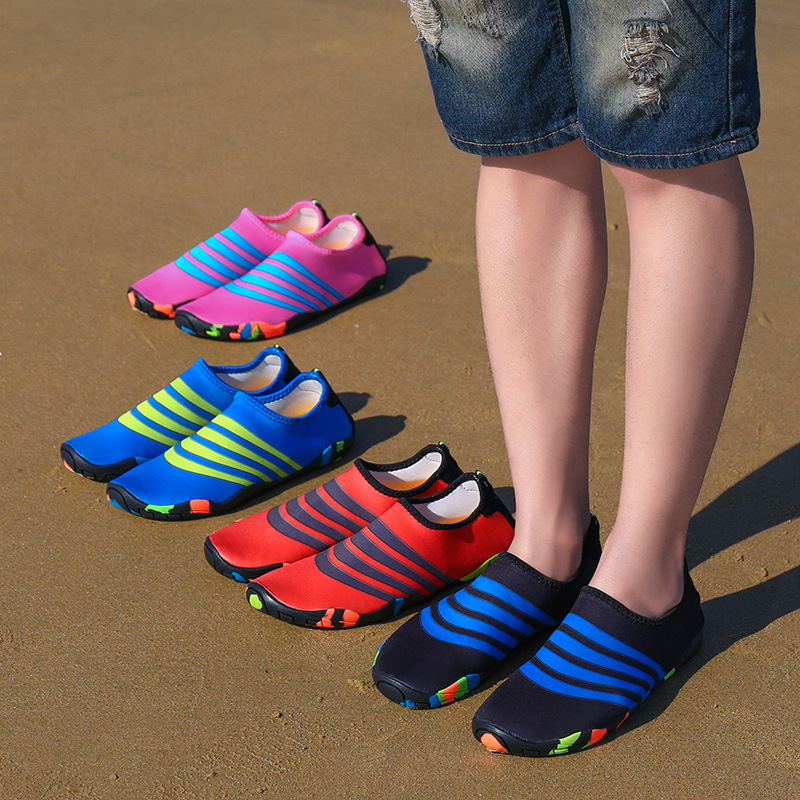 Picture of Parent-Child Beach Shoes Men and Women Wading Outdoor Diving Socks Couple Snorkeling Swimming Shoes Barefoot Treadmill Yoga Soft Shoes