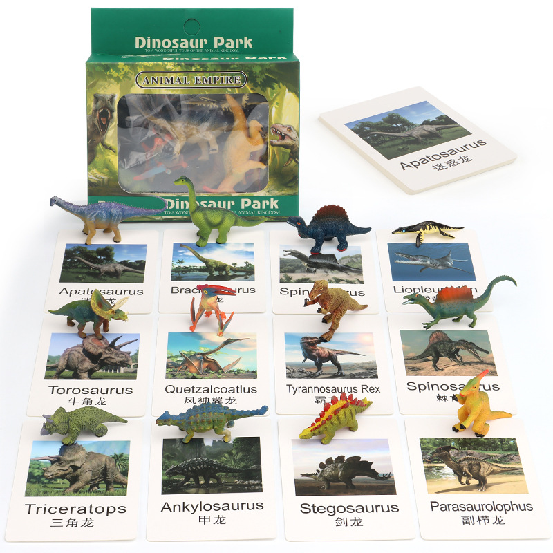 Picture of Popular science toys sand table scene dinosaur marine animal matching knowledge learning card science education cognitive model teaching aids