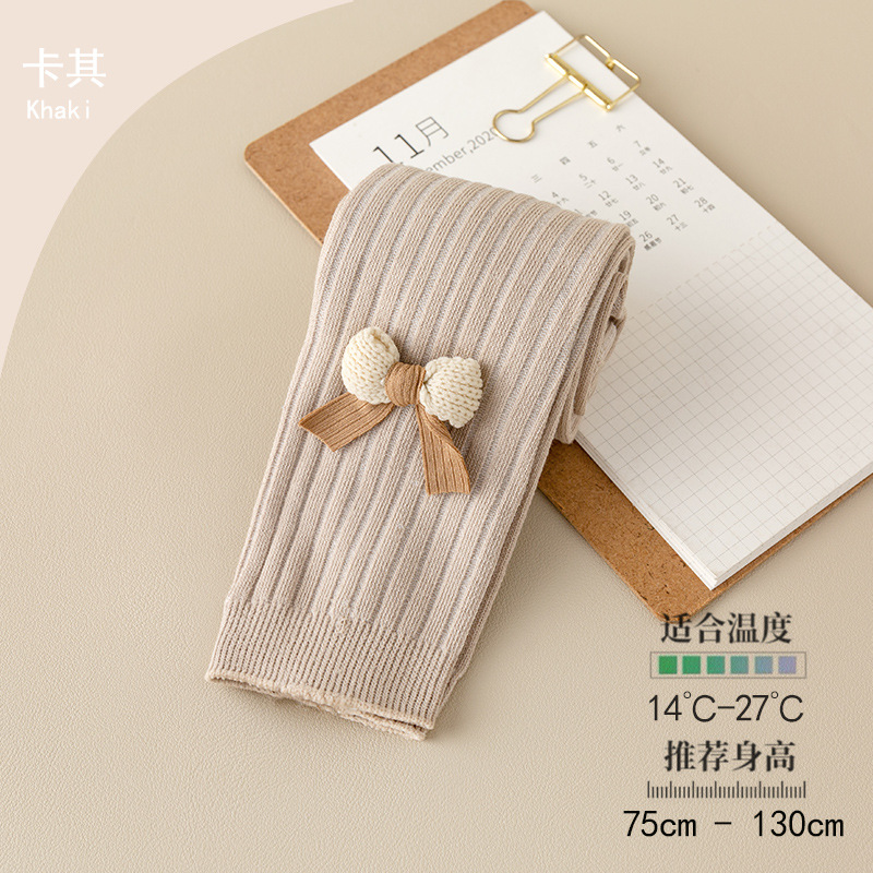 Picture of New Girls Leggings Children's Pants Spring and Autumn Pit High Waist Casual Outfit Baby Leggings Socks Wholesale