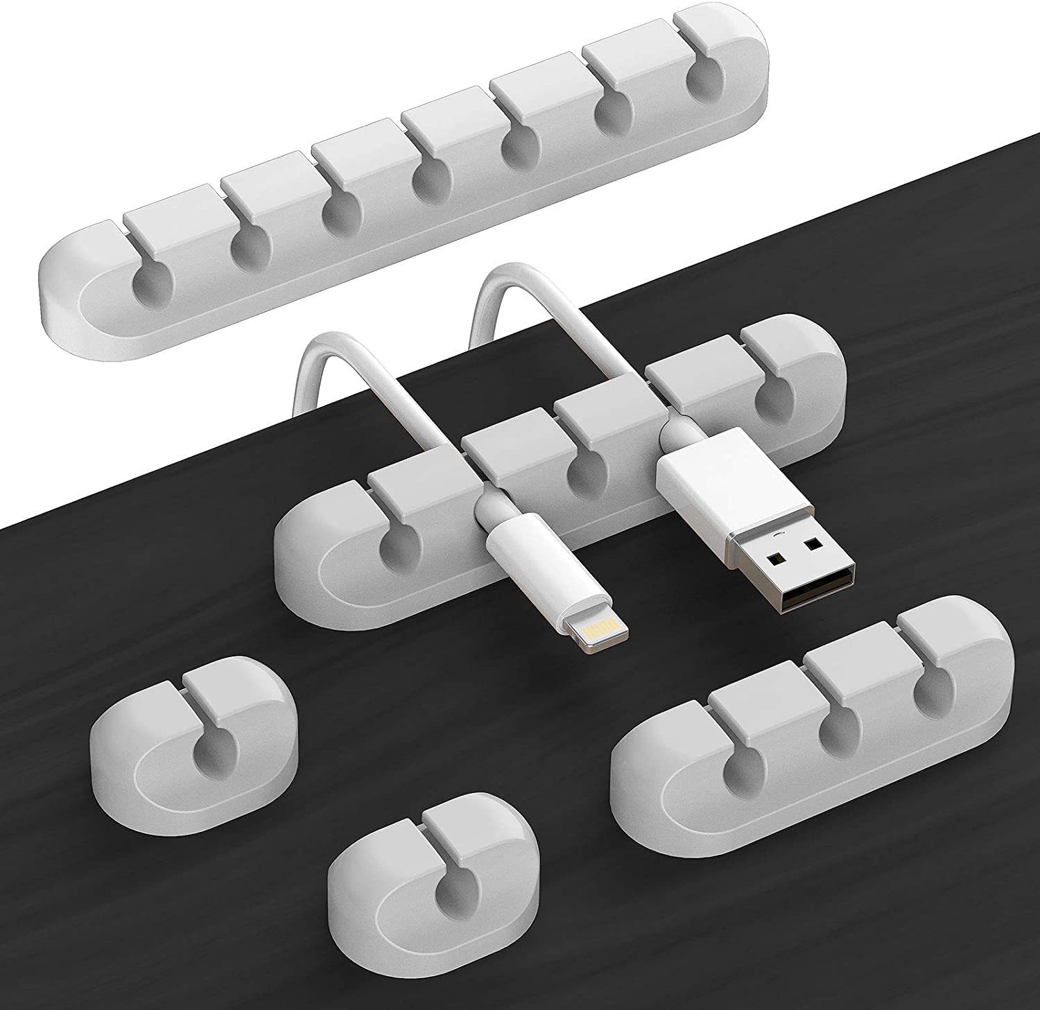 Picture of Amazon Hot Selling Wire Storage Silicone Cable Organiser Data Cable Protective Cover Velcro Nylon Cable Tape Solder