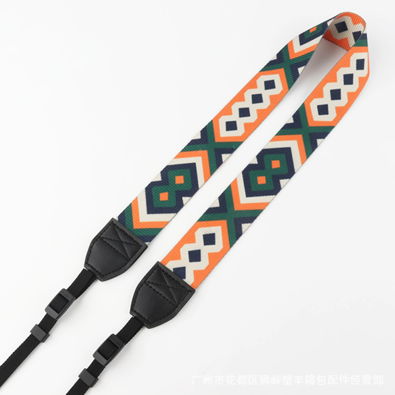 Picture of SLR Camera Shoulder Strap Camera Strap Waterproof Shock Absorbing Decompression 3.8cm Ethnic Jacquard Camera Strap