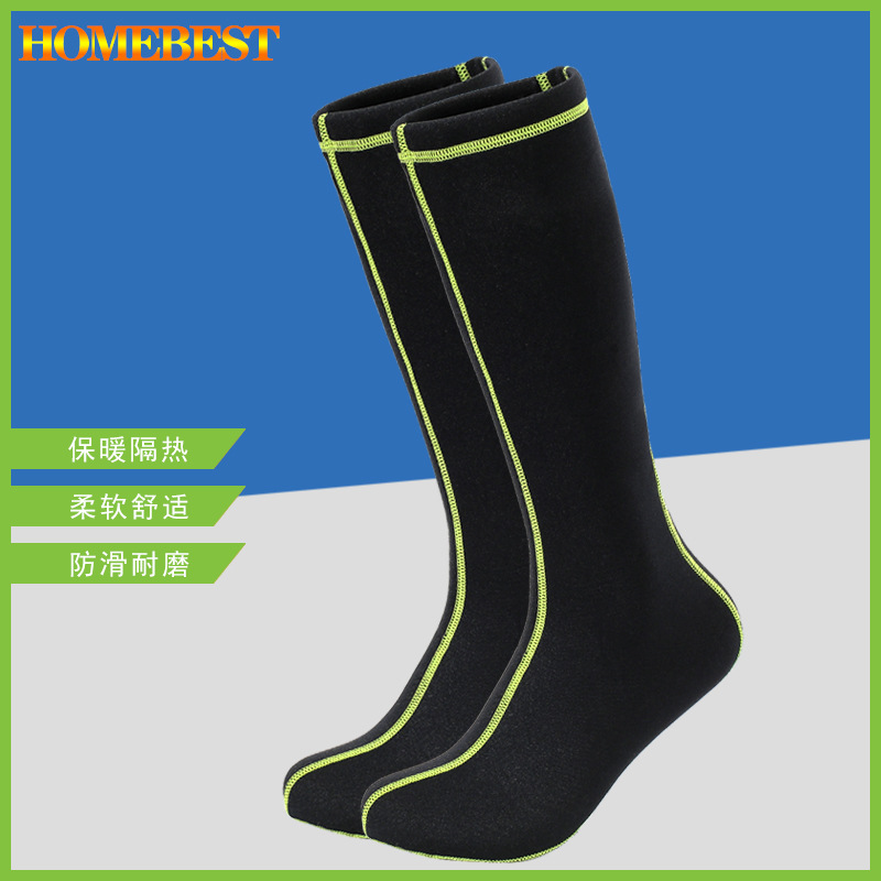 Picture of Long tube diving socks men and women adult non-slip beach snorkeling jellyfish socks swimming deep snorkeling stockings over the knee equipment