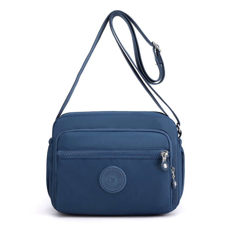 Picture of Fashionable Simple Women's Shoulder Bag Large Capacity Outdoor Shopping Bag Lightweight Waterproof Nylon Cloth Bag Crossbody Bag