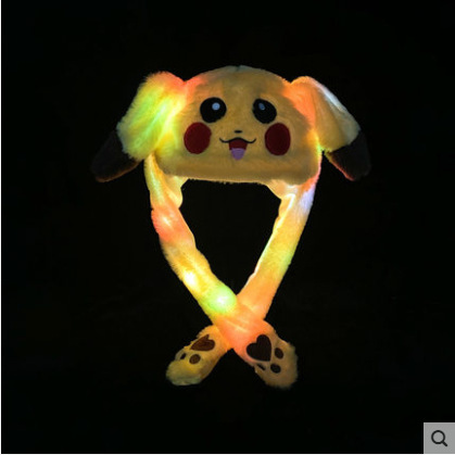 Picture of Shake the sound with the moving rabbit ears hat Net red cute airbag hat a pinch long ears moving rabbit hat