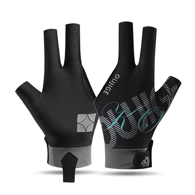 Picture of Billiards Gloves Three-finger Half-finger Non-slip Lightweight Breathable Single Billiards Hall Snooker Table Gloves for Men and Women