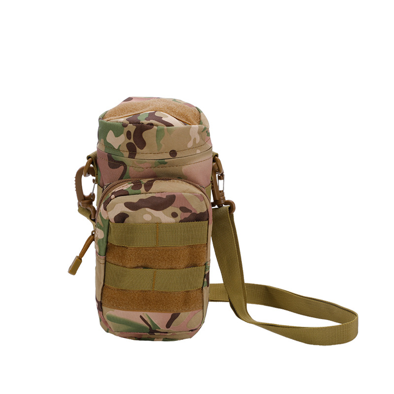 Picture of Tactical kettle bag EDC mobile phone kettle storage bag molle outdoor travel accessories water cup kettle hanging bag