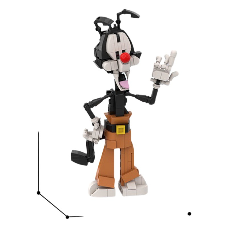 China's domestic assembled MOC Carnival Sanbao crazy animation characters around the building blocks compatible with Lego toys