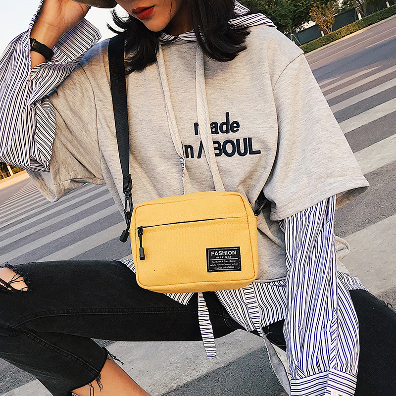 New Women's Canvas Bag Harajuku Style Mori Style All-match Shoulder Bag Student Simple Fashion Trendy Crossbody Bag