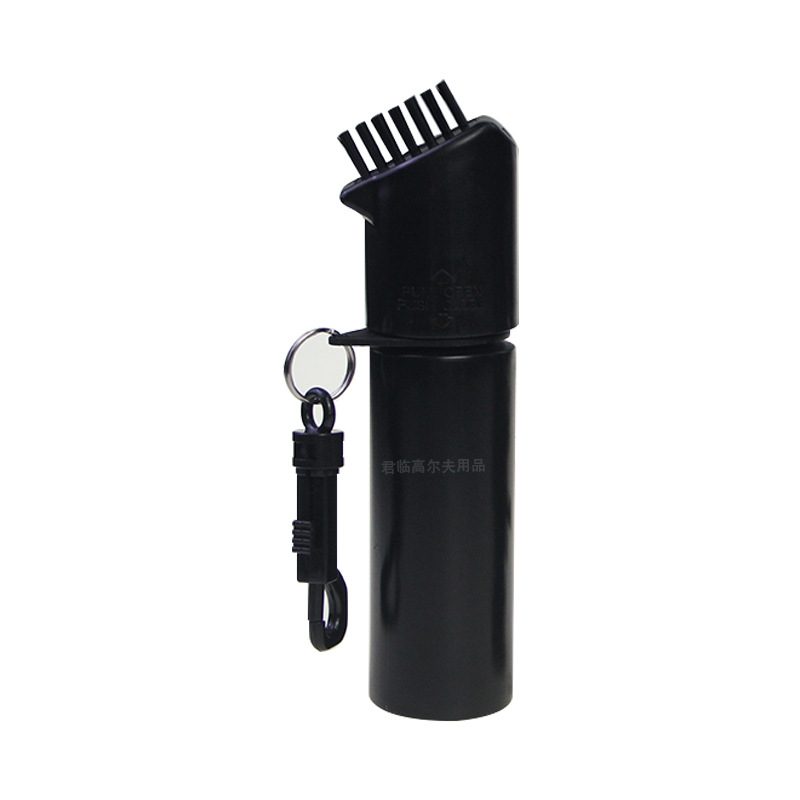 Picture of Cross-border golf cleaning brush golf cleaning tool brush with hook detachable water storage spray brush black