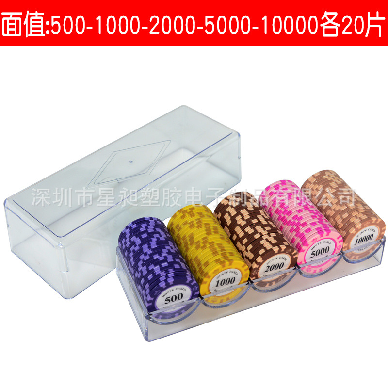 Picture of Mahjong Chips, Chess and Card Room Special Card Chips Coins, Texas Hold'Em Poker Points Coins, Coding Coins for Playing Mahjong and Playing Cards