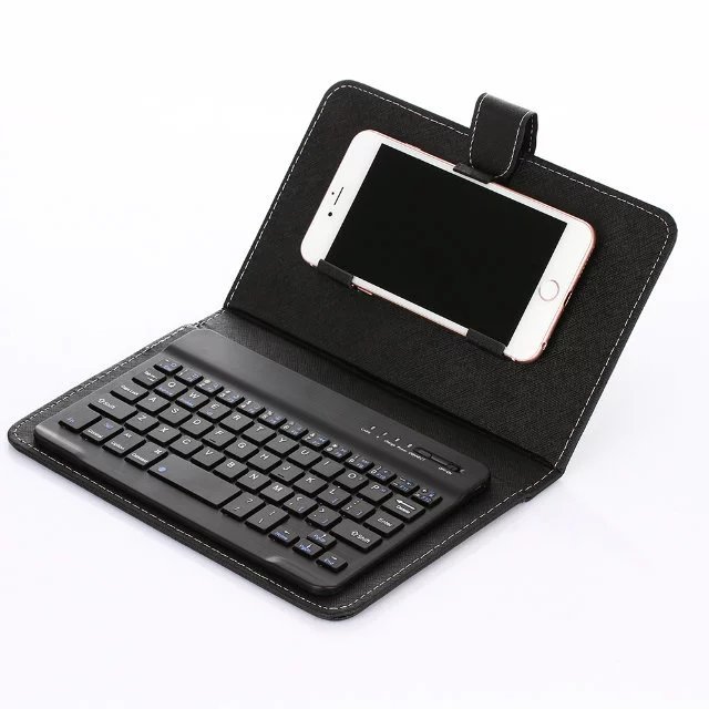 Picture of Mobile Phone Bluetooth Keyboard Leather Case Wireless Bluetooth Keyboard 7inch Specifications Available Three Systems Neutral Bluetooth Keyboard