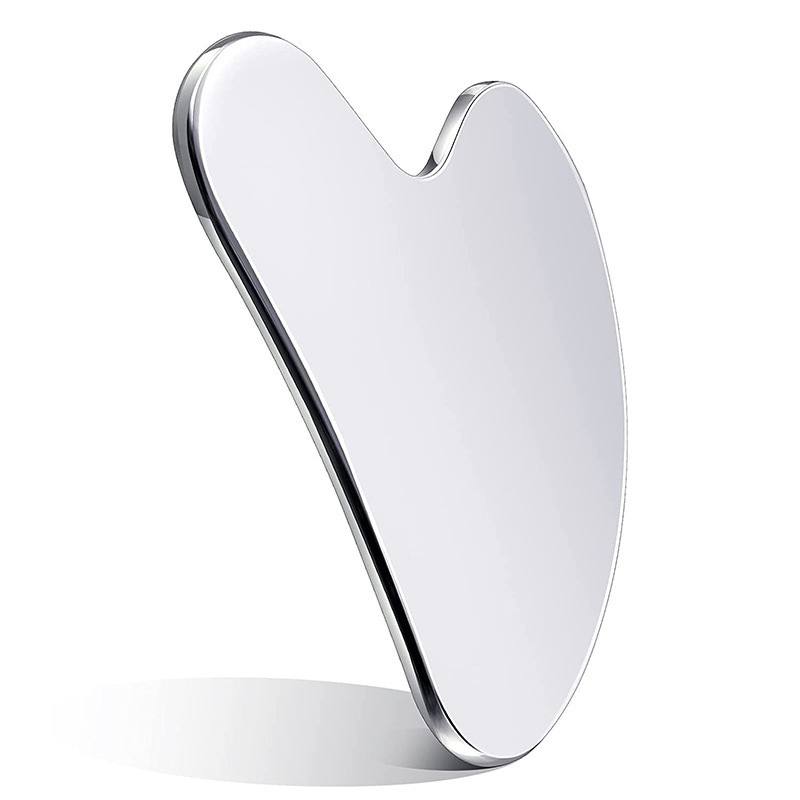 304 stainless steel scraping plate massager V face lifting peach heart-shaped fascia knife