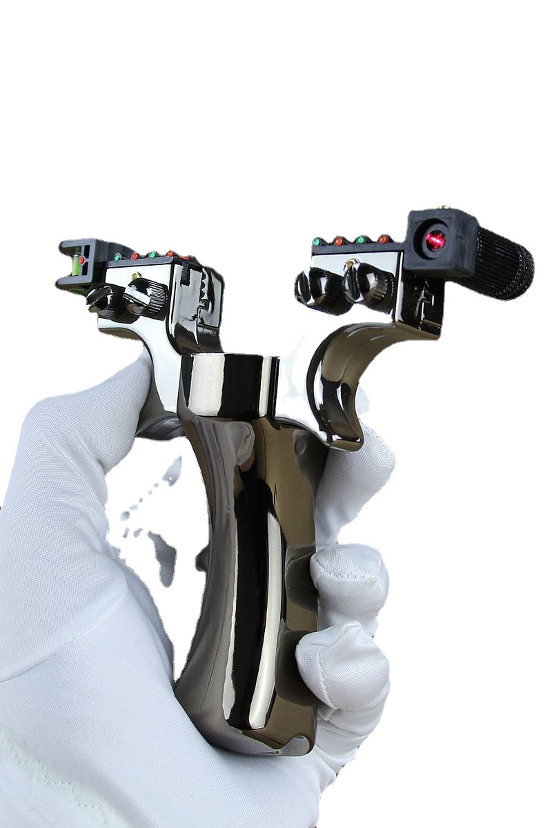 Picture of Slingshot legend double wire large support head resin seamless handle laser flat rubber band accessories slingshot factory wholesale