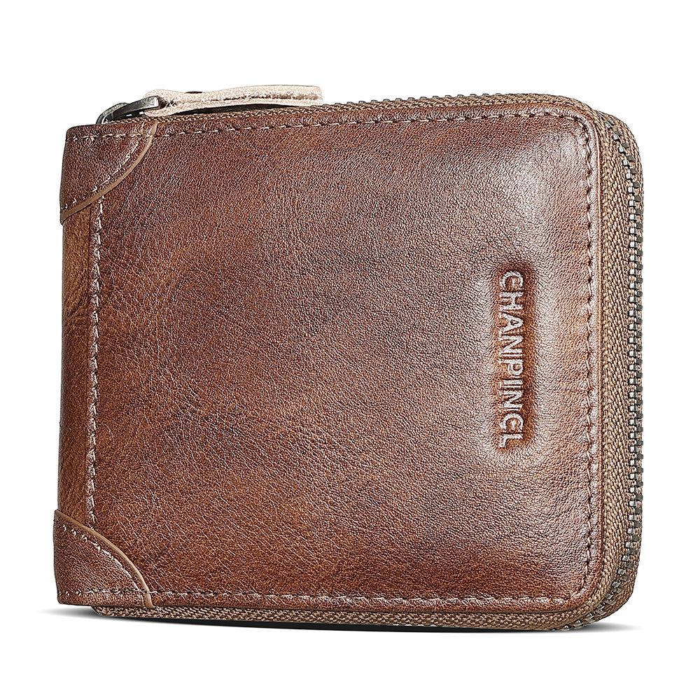 Picture of Cross-Border Delivery C Brand Boxed Men's Wallet First-Layer Cowhide Coin Bag Zipper Wallet Horizontal Multi-Functional Wallet