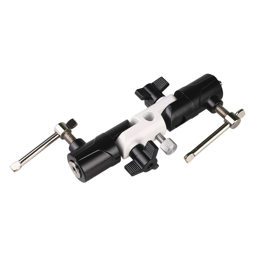 Lamp holder shading umbrella adjustable three-section lamp holder lamp holder base H-type tripod adapter flash lamp holder
