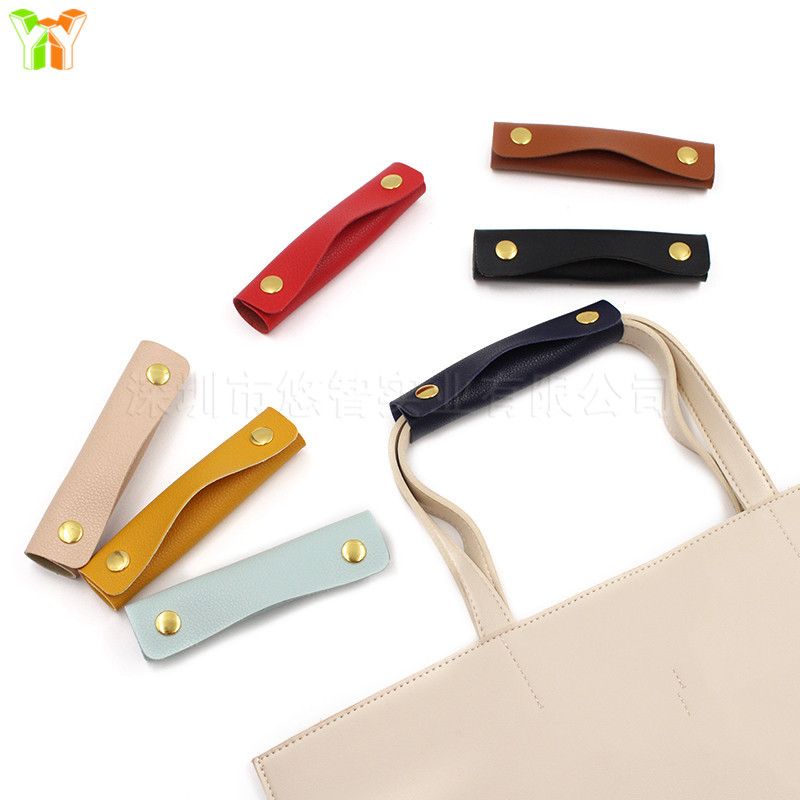 Picture of Double Buckle Luggage Handle Protective Leather Case Anti-Throttling Anti-Dirty Shoulder Strap Bag Shopping Bag Portable pu Leather