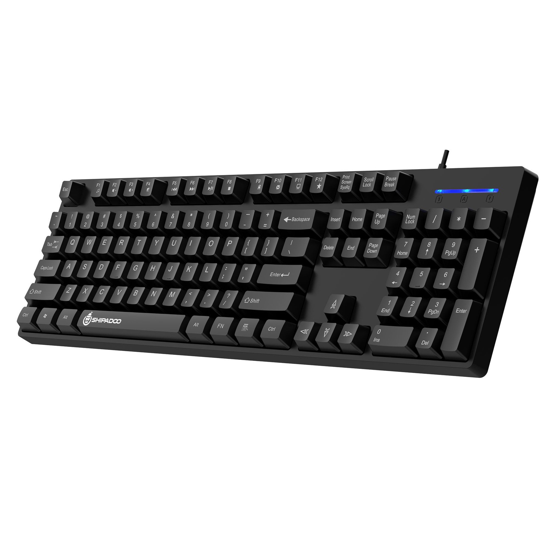 Picture of Shiba Du K600 Mechanical Feel Wired Color-matching Keyboard Fashion Keycap Laptop for Girls Office Typing