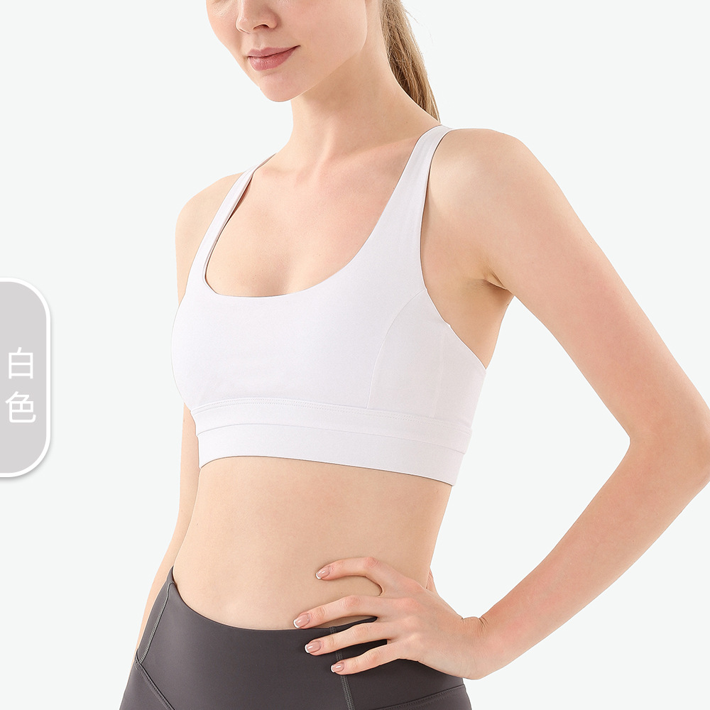 Picture of European and American Shockproof Outer Wear Beauty Back Yoga Sports Underwear High Strength Gather Quick-drying Fitness Bra Sports Vest for Women