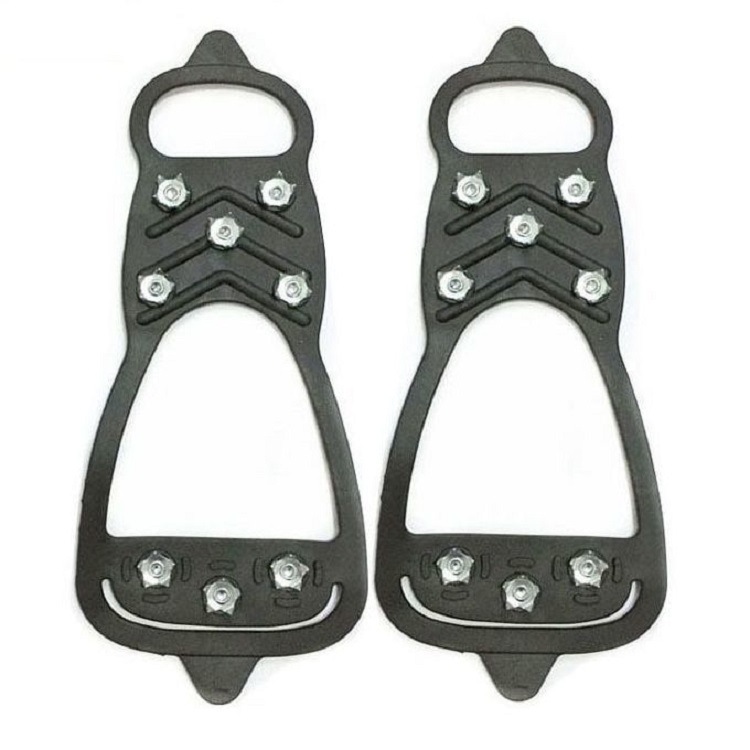 Picture of Anti-Slip Crampons Snow Claw Shoe Covers for Ice, Snow, and Outdoor Snow Climbing Chain Equipment Shoe Sole Crampon Tool