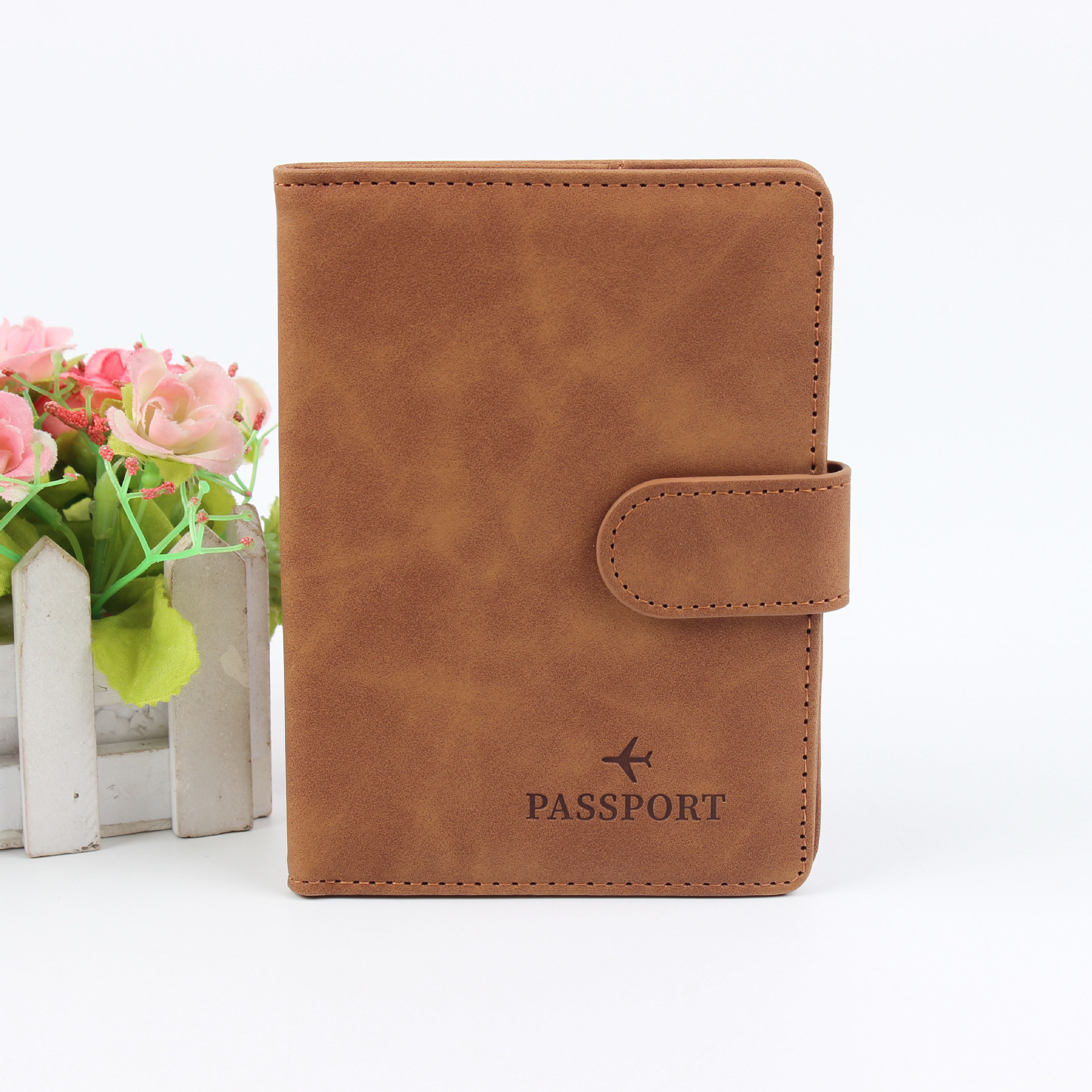 Picture of Spot New Rfid Passport Holder Convenient Multi-Functional Document Holder Pu Material Storage Travel Passport Bag