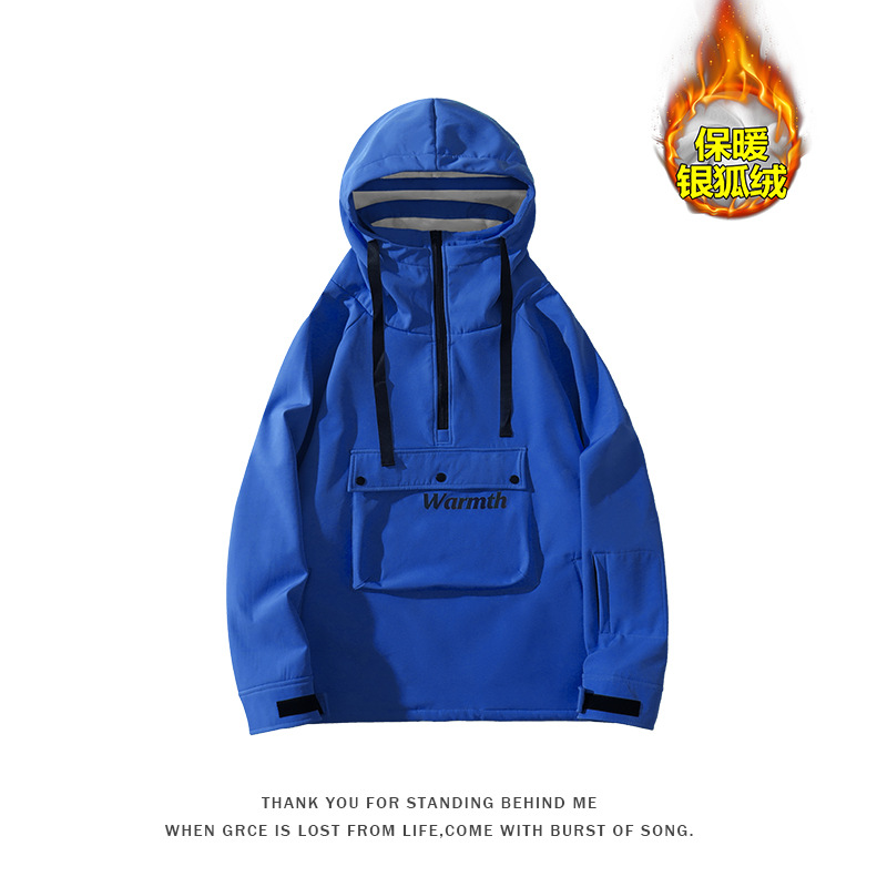 Picture of in stock Wholesale Snowboard Ski Suit Hooded Girls Bright Color Waterproof Warm fleece-lined Thickened Jacket Mountaineering Suit