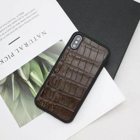 Picture of Crocodile Pattern Leather Set Airpods Bluetooth Headset Protective Case Drop-resistant Apple Phone Case Iphone11-15