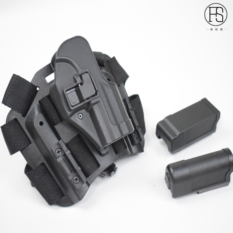 Picture of Tactical quick-pull pistol holster M1911.M92.P226.USP. Glock G17 plastic thigh holster